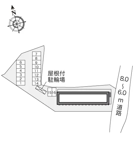 ★手数料０円★加古郡播磨町二子　月極駐車場（LP）